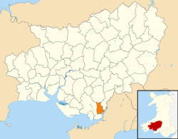 Wales Carmarthenshire Community Llangennech map